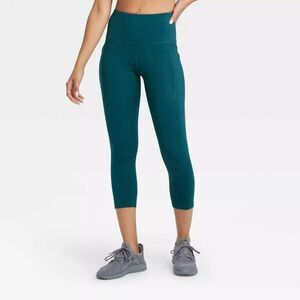 All in Motion Teal Capri Leggings - Womens LARGE - NEW